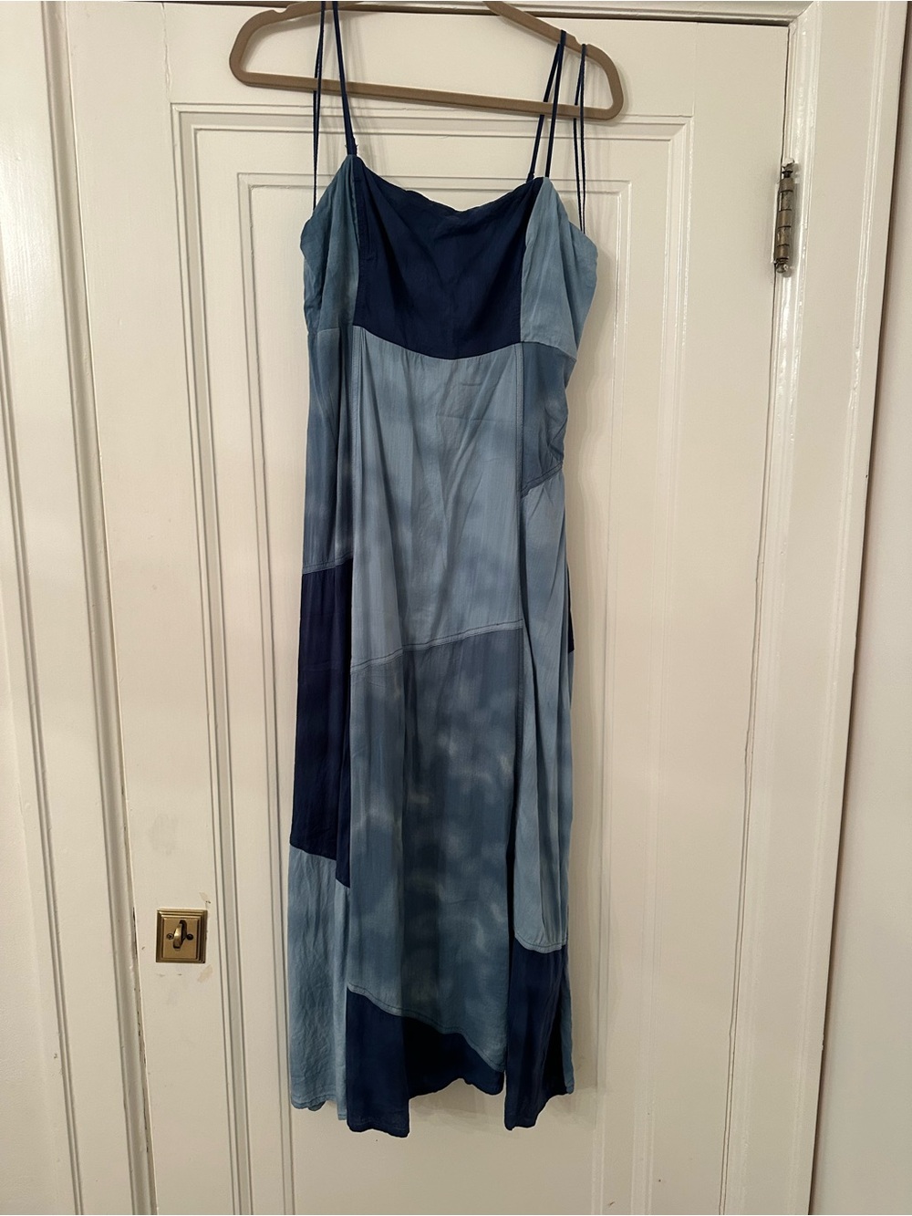 GAP Blue Patchwork Slip Dress